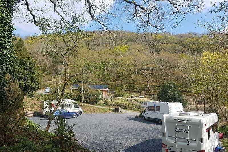 caravan pitches at nyth robin