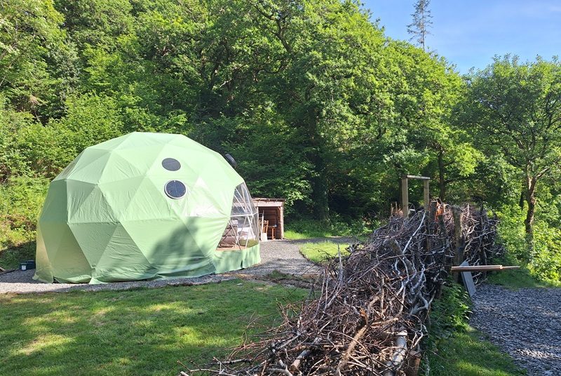 Glamping Dome and outside space