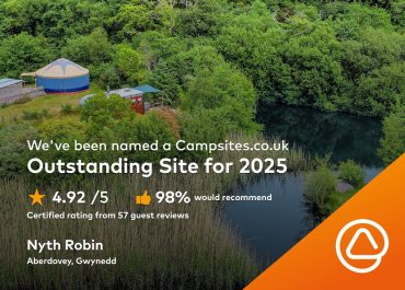 Nyth Robin Named One of the UK’s Outstanding Campsites for 2025
